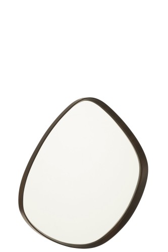 Lustro Abstract Mirror/Mdf Dark Brown Small