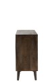 Komoda Circle Design Wood Dark Brown
