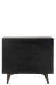Komoda Circle Design Wood Dark Brown