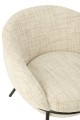 Fotel z podnóżkiem Iron Beige/Black