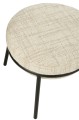 Fotel z podnóżkiem Iron Beige/Black