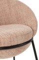Krzesło Iron Light Pink/Black