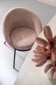 Krzesło Iron Light Pink/Black