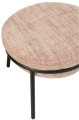 Fotel z podnóżkiem Iron Light Pink/Black