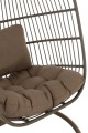 Fotel / huśtawka Hanging Chair Egga Steel/Rope Brown