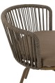 Krzesło ogrodowe Toa Steel/Rope Brown