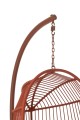 Fotel / huśtawka Hanging Chair Steel/Rope Red