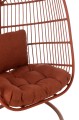 Fotel / huśtawka Hanging Chair Steel/Rope Red