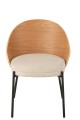 Krzesło Lone Ply Wood/Metal Natural/Beige