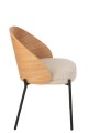 Krzesło Lone Ply Wood/Metal Natural/Beige