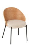 Krzesło Lone Ply Wood/Metal Natural/Beige