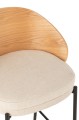 Hoker Lone Ply Wood/Metal Natural/Beige