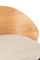 Hoker Lone Ply Wood/Metal Natural/Beige