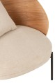 Fotel Lounge Chair Lone Ply Wood/Metal Natural/Beige