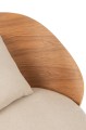 Fotel Lounge Chair Lone Ply Wood/Metal Natural/Beige