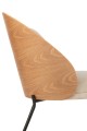 Fotel Lounge Chair Lone Ply Wood/Metal Natural/Beige