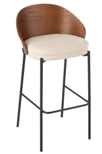 Hoker Lone Ply Wood/Metal Brown/Beige