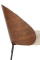 Fotel Lounge Chair Lone Ply Wood/Metal Brown/Beige