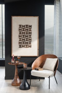 Fotel Lounge Chair Lone Ply Wood/Metal Brown/Beige