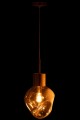 Lampa Gold Metal/Glass Grey