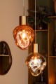 Lampa Gold Metal/Glass Grey