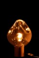 Lampa stołowa Gold Metal/Glass Grey