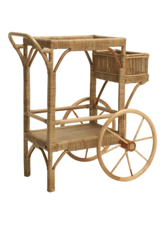 Barek RATTAN MINI BAR CART