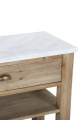 Wyspa MOOREA-S OAK & CARRARA MARBLE