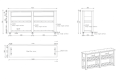Wyspa MOOREA-S OAK & CARRARA MARBLE