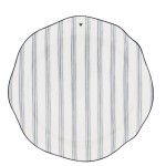 Talerz Breakfast plate, blue stripes