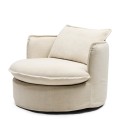 Fotel Alcudia, Lounge Armchair, Classic linen- Dune natural