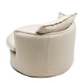 Fotel Alcudia, Lounge Armchair, Classic linen- Dune natural