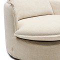 Fotel Alcudia, Lounge Armchair, Classic linen- Dune natural