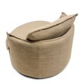 Fotel Alcudia, Lounge Armchair, Classic linen- Brown Taupe