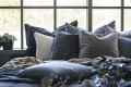 Poszewka Cushion cover velvet, historical blue 52x52