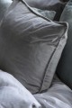 Poszewka Cushion cover velvet, ash grey 52x52
