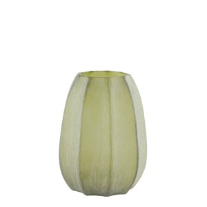 Wazon BRADLEY glass, olive green