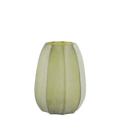 Wazon BRADLEY glass, olive green