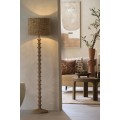 Lampa podłogowa CECILY Ø30x135, wood matt grey-brown