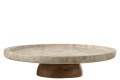 Patera Marmurowa Round Marble Beige/Natural