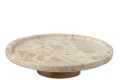 Patera Marmurowa Round Marble Beige/Natural
