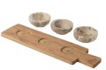 Zestaw miseczek marmurowych Marble Natural/Beige