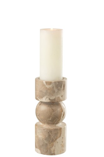 Świecznik Marble Beige Small