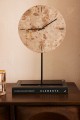 Zegar stołowy Marble Beige/Black