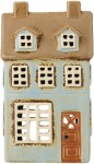 Lampion domek Nyhavn windows light blue facade