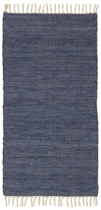 Chodnik bawełniany – niebieski 60 × 120 cm
