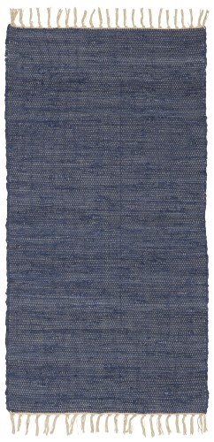Chodnik bawełniany – niebieski 60 × 120 cm