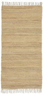 Chodnik bawełniany – beżowy 60 × 120 cm