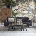 Sofa Kendall Sofa 3,5 Seater, velvet, grey