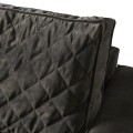 Sofa Kendall Sofa 3,5 Seater, velvet, grey
